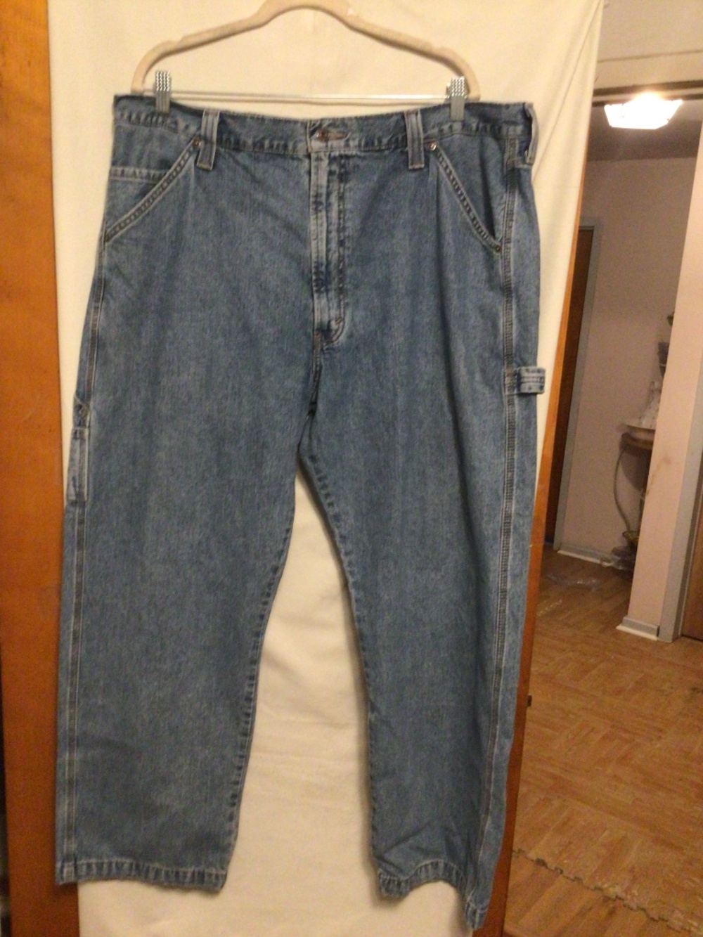 Levi’s Strauss Signature “Carpenter”  workwear cargo wide leg jeans SZ 42”x30”